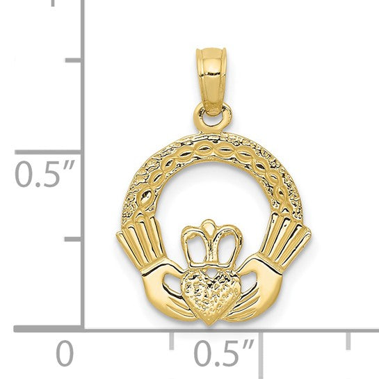 10K Claddagh Charm