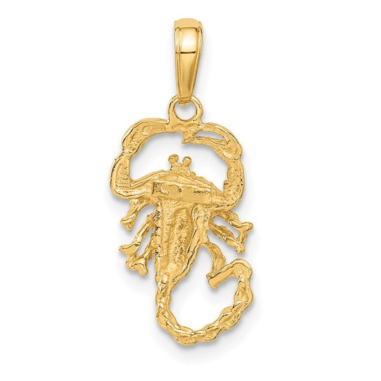 10K Yellow Scorpion Charm