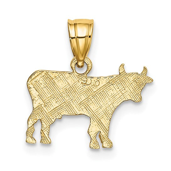10K Flat Cow Charm