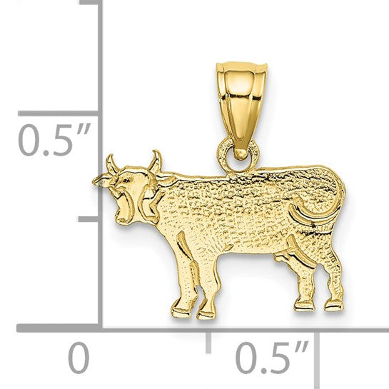 10K Flat Cow Charm