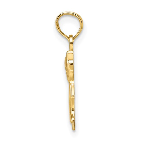 10K Mini Sitting Kitten Charm
