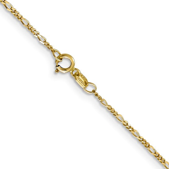 10k 1.25mm Flat Figaro Chain