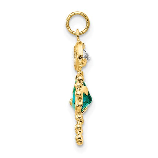 10K Yellow December Girl Birthstone Charm