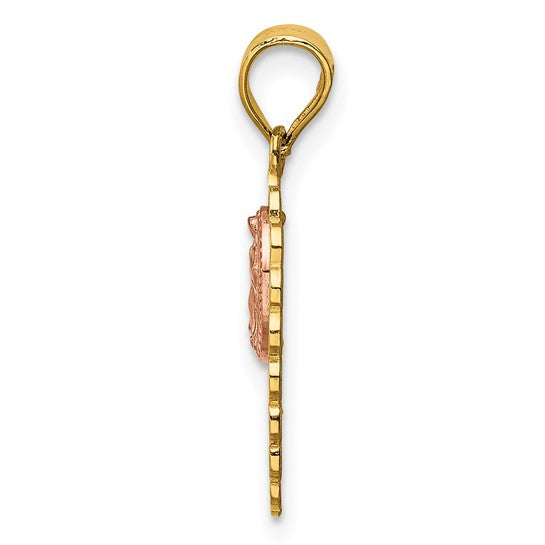 10K Two-Toned 15 Lady Of Guadalupe Charm