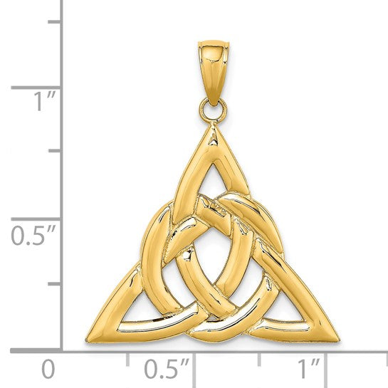 14K Celtic Trinity Knot Charm