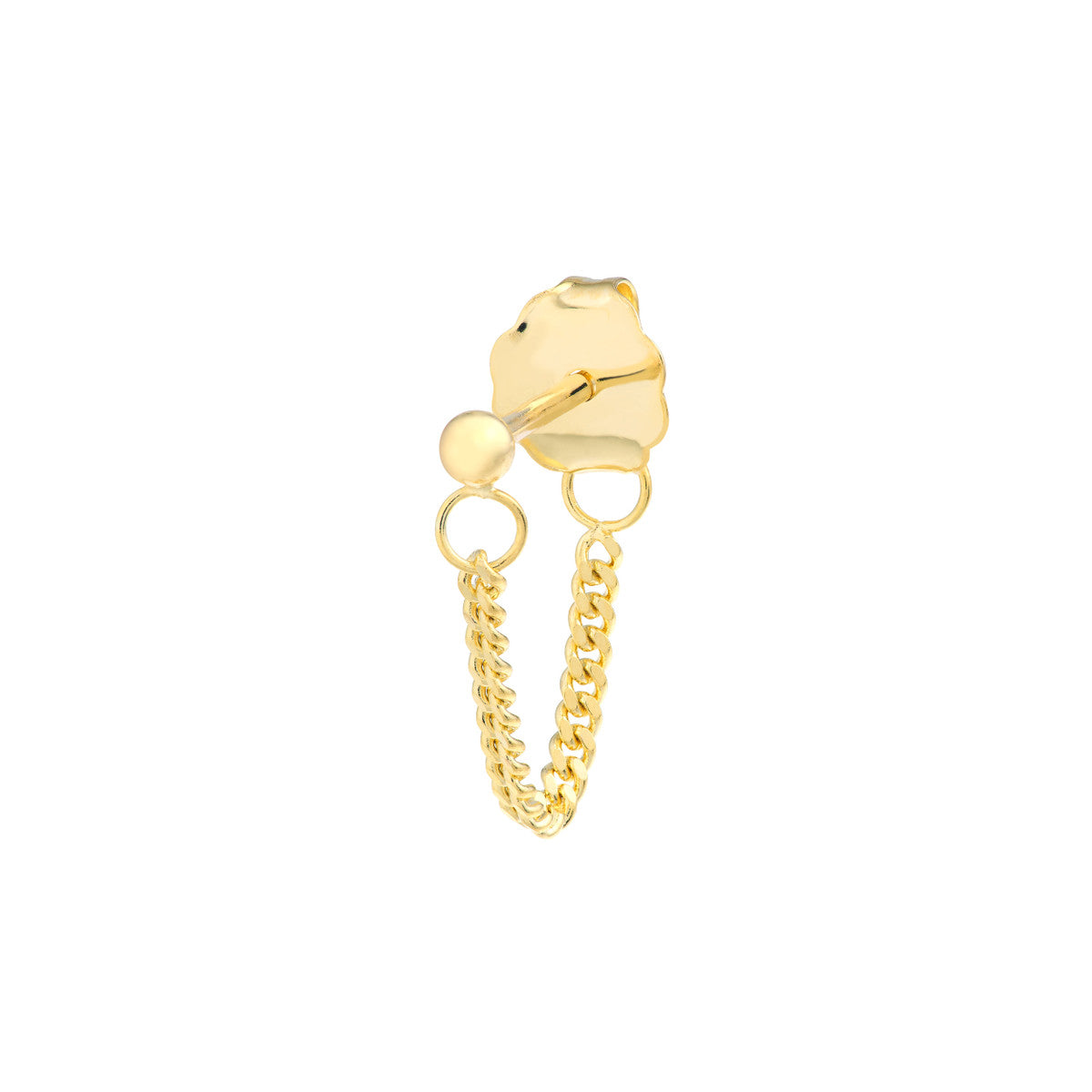 Curb Chain Front-to-Back Earrings