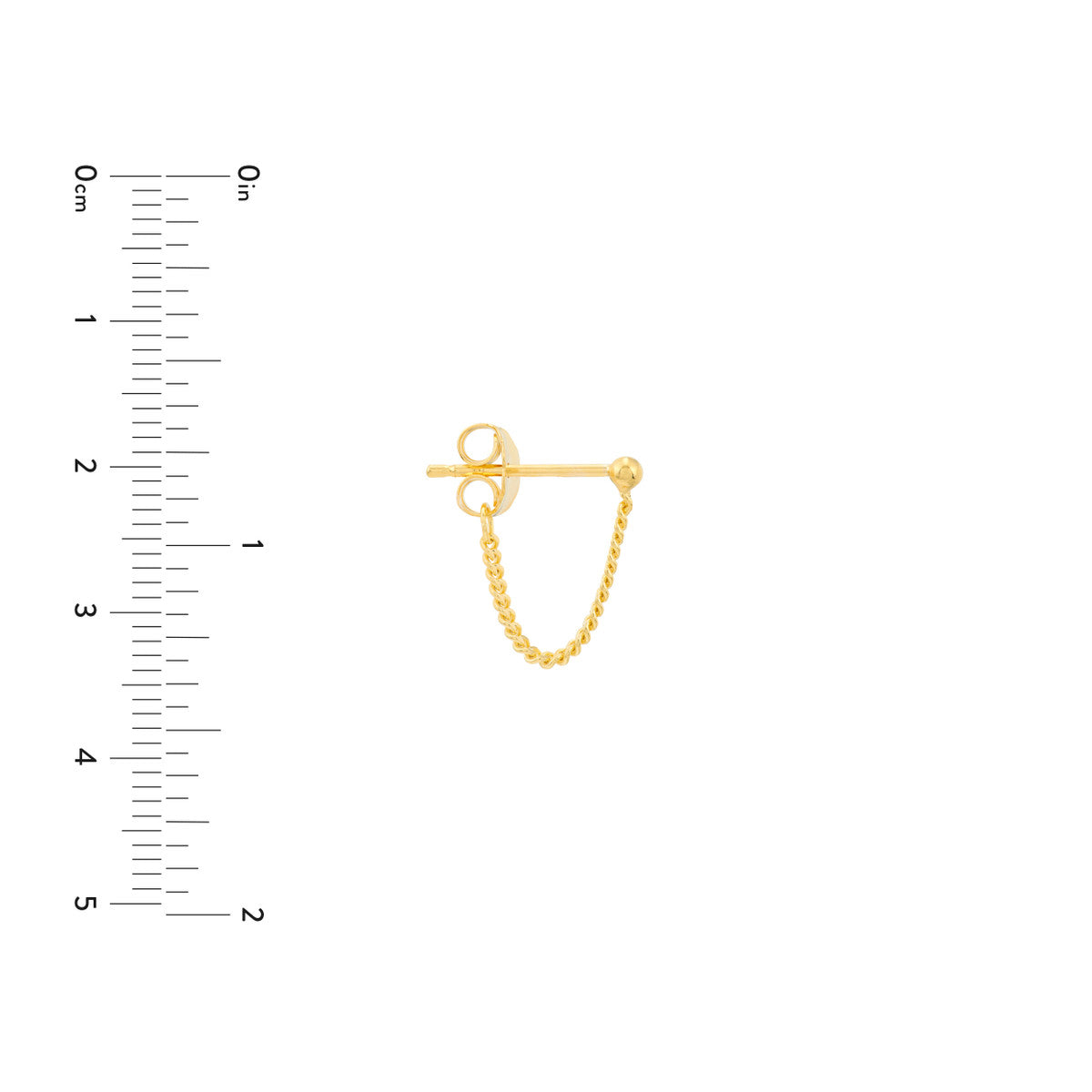 Curb Chain Front-to-Back Earrings