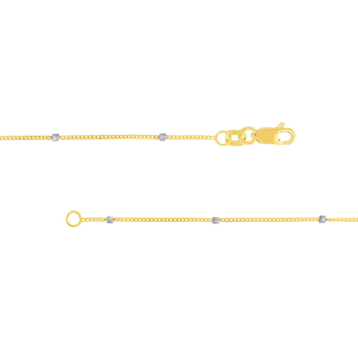 Two-Tone Cube Saturn Chain