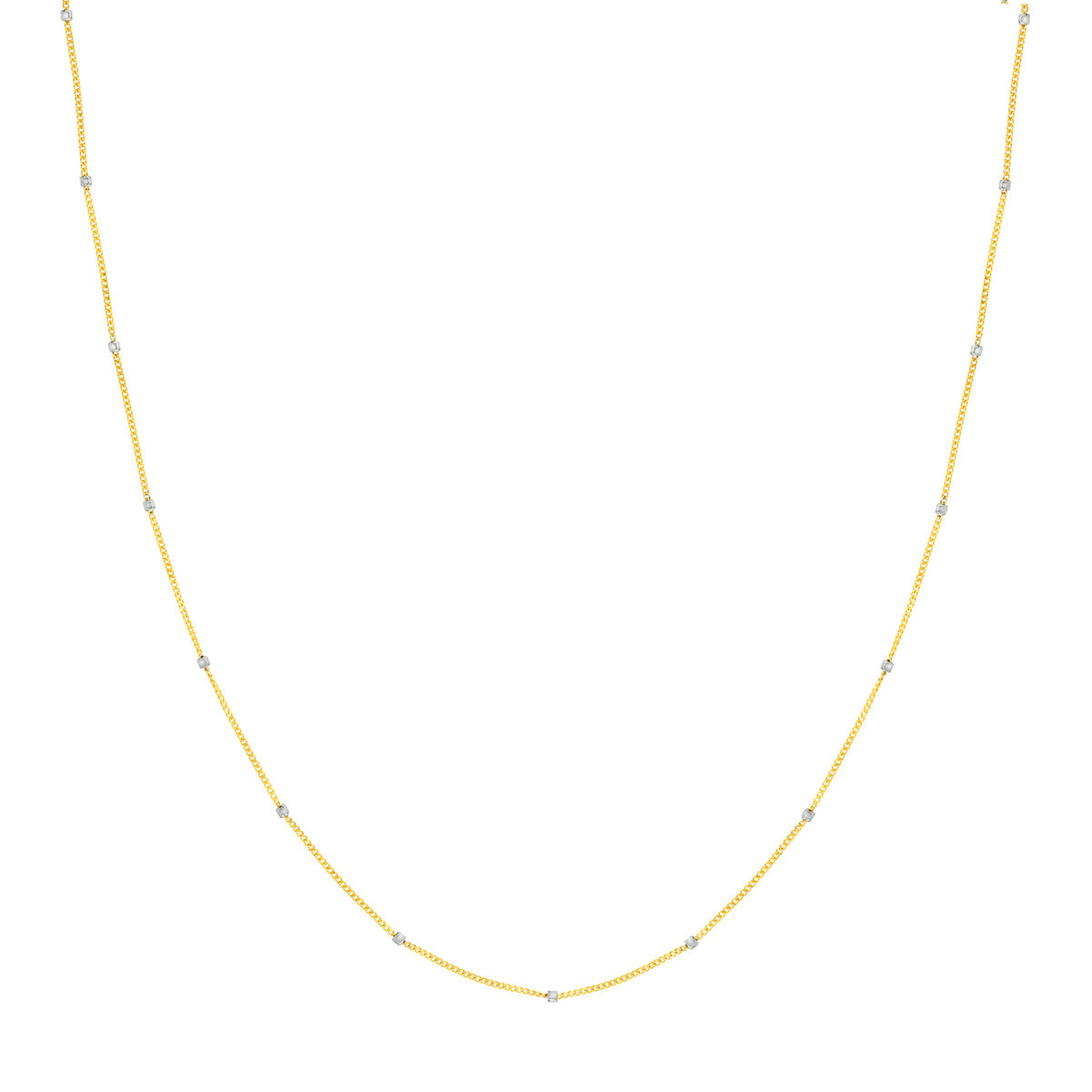 Two-Tone Cube Saturn Chain
