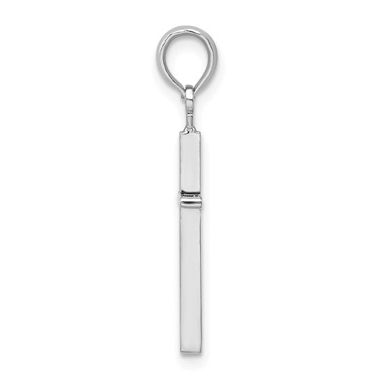 Sterling Silver Thin Latin Cross Charm