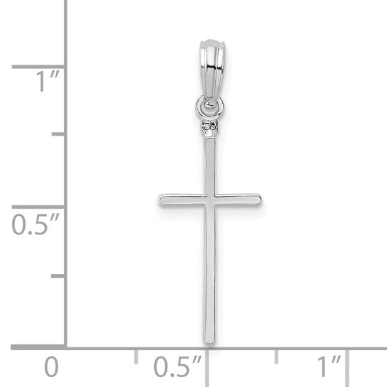 Sterling Silver Thin Latin Cross Charm