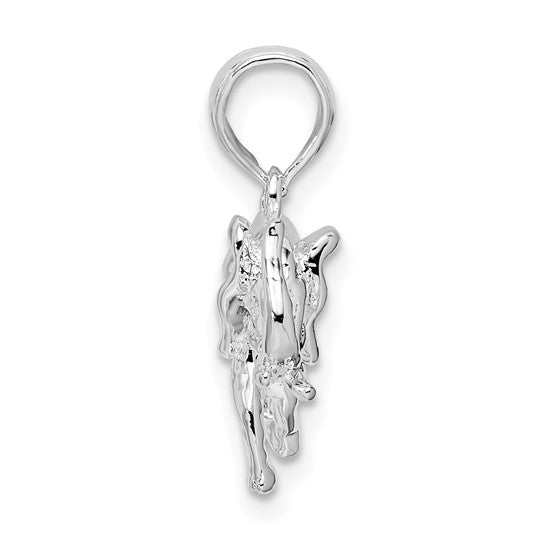 Sterling Silver 3D Elephant Charm