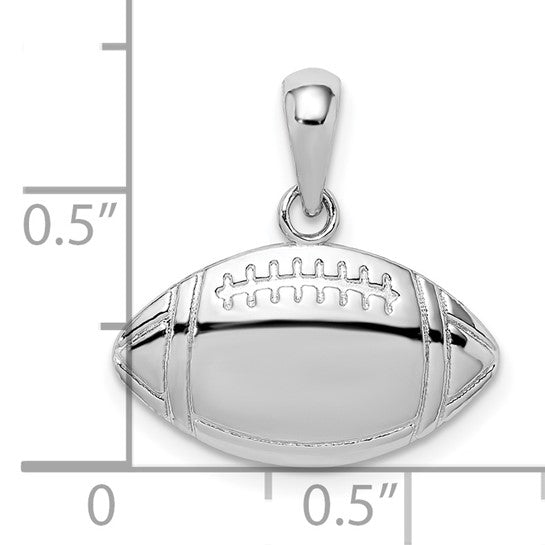 Sterling Silver Football Charm