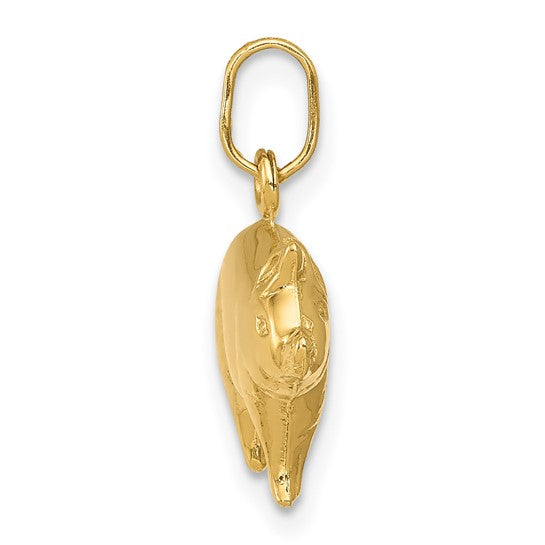 14K Yellow Pig Charm