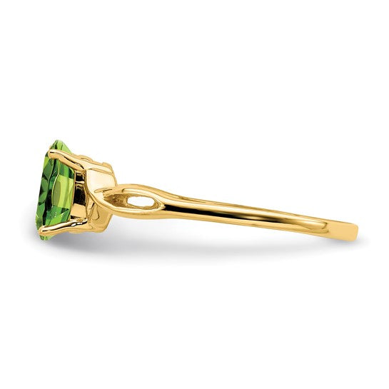 14K Peridot Ring