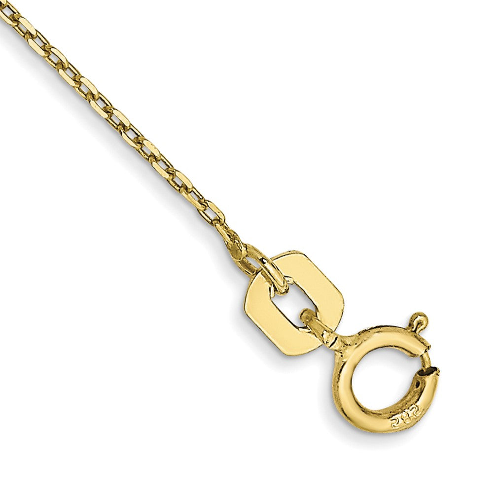 10K Yellow Gold .8mm Dia-Cut Cable Chain