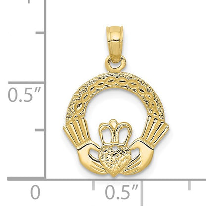 10K Claddagh Charm