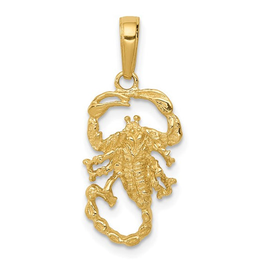 10K Yellow Scorpion Charm