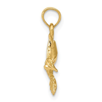 10K Humming Bird Charm