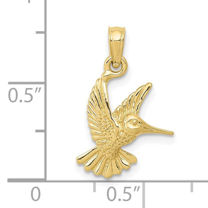 10K Humming Bird Charm
