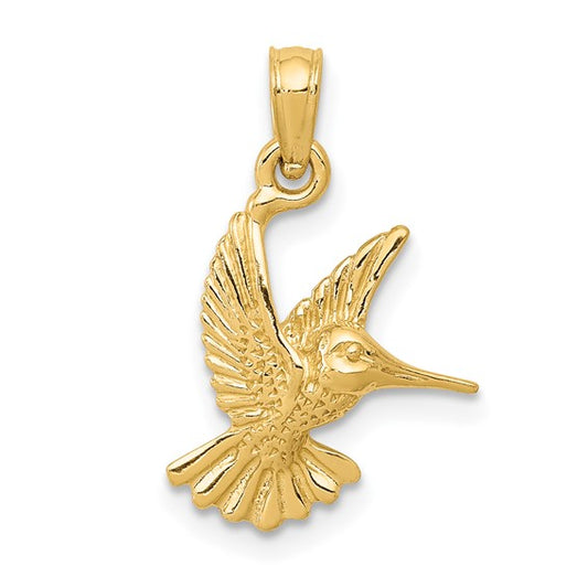 10K Humming Bird Charm