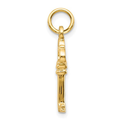10K Solid Key Charm