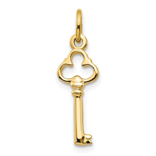 10K Solid Key Charm