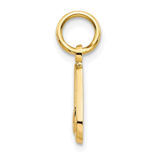 10K Musical Note Charm