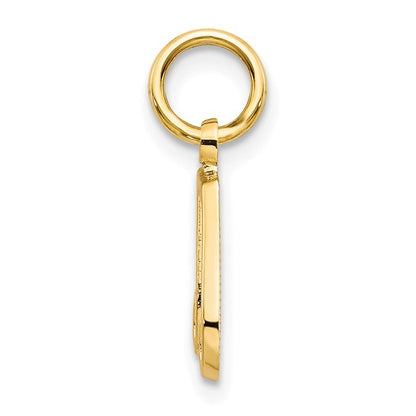 10K Musical Note Charm