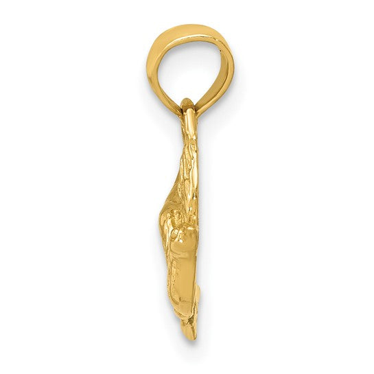 10K Flying Dove Charm