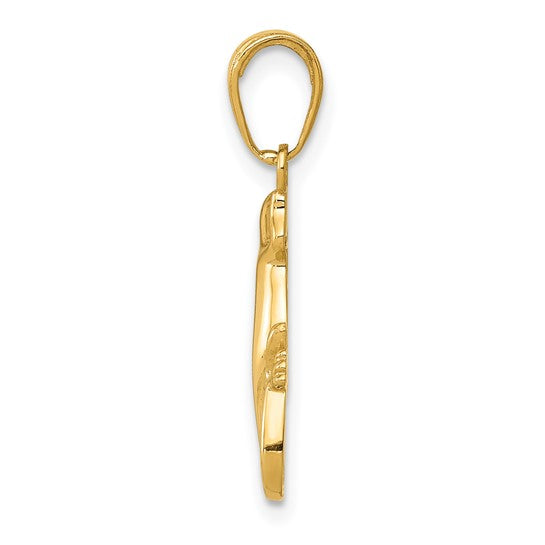 10K Yellow Gecko Charm
