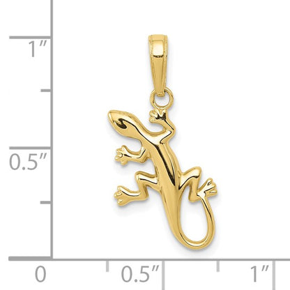 10K Yellow Gecko Charm