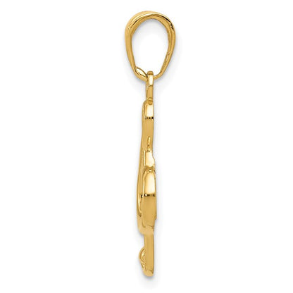 10K Treble Clef Charm