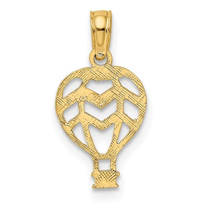 10K Cut-Out Flat Hot Air Balloon Charm