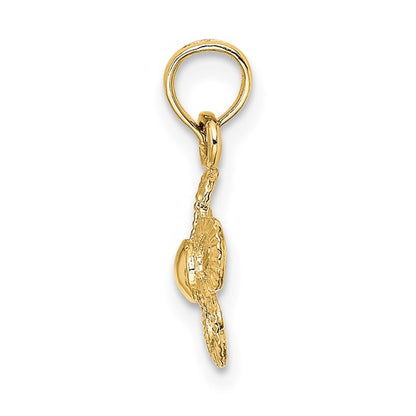 10K Yellow 2-D Mini Daisy Flower Charm