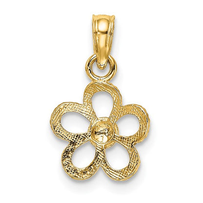 10K Yellow 2-D Mini Daisy Flower Charm