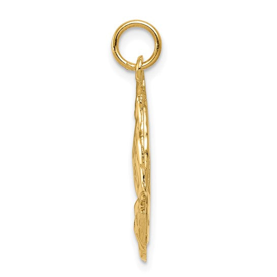 10k Gold Praying Hands Pendant