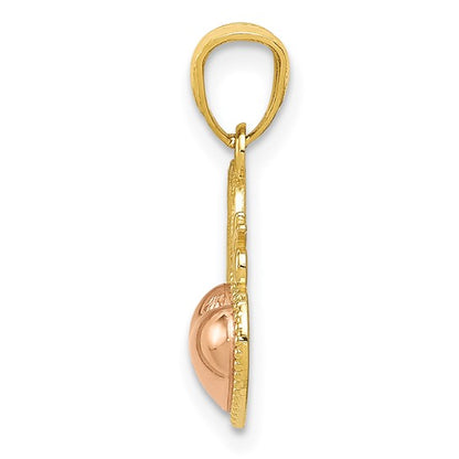 14K Two-Toned SWEET 16 Heart Charm