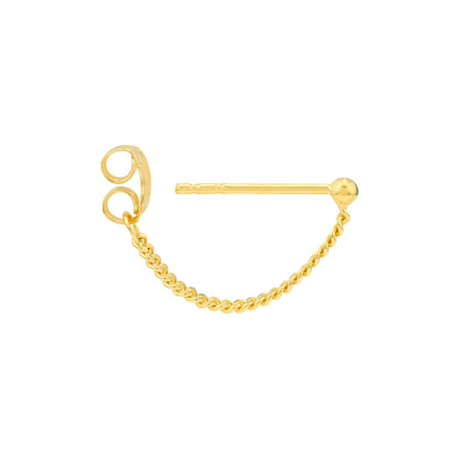 Curb Chain Front-to-Back Earrings