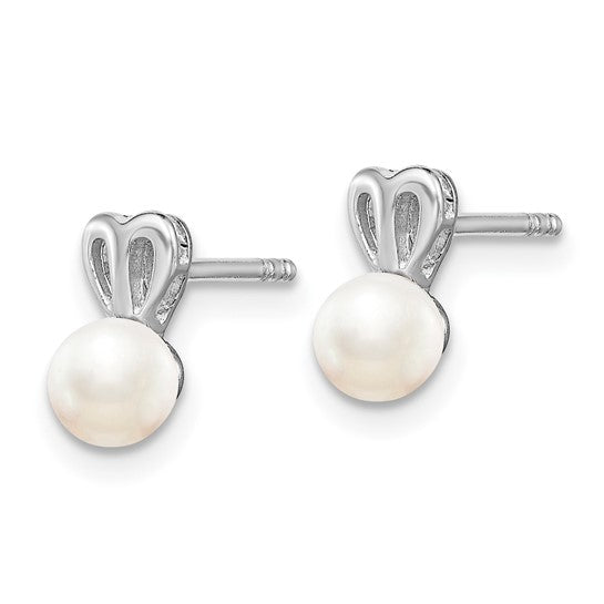 Sterling Silver FW Cultured Pearl Earrings