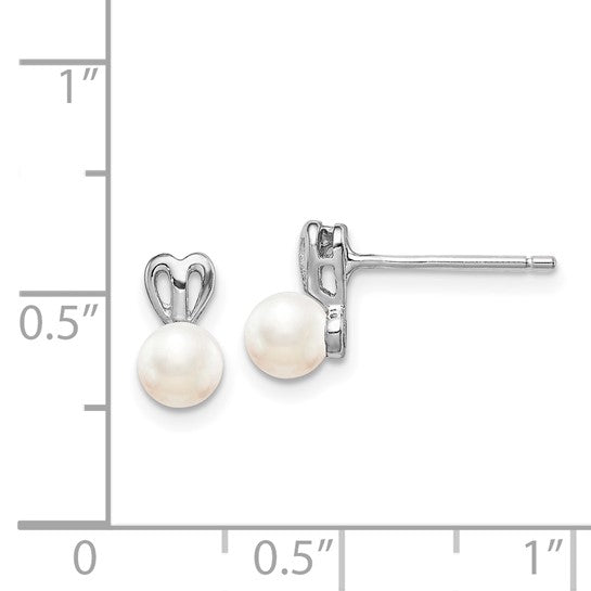 Sterling Silver FW Cultured Pearl Earrings