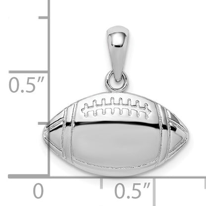 Sterling Silver Football Charm