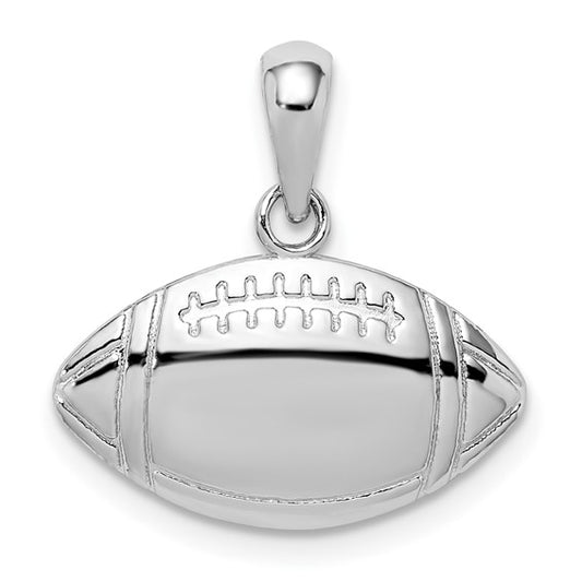 Sterling Silver Football Charm