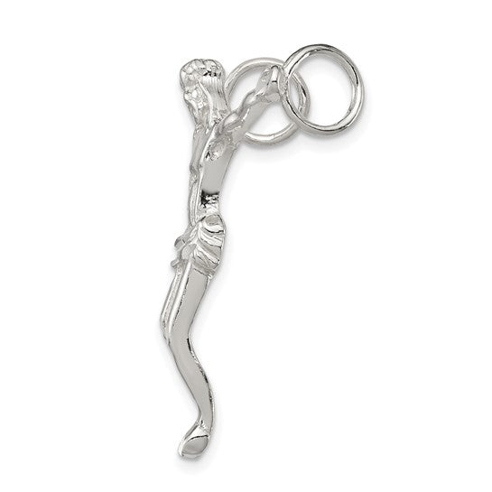 Sterling Silver Corpus (Crucified Christ) Pendant