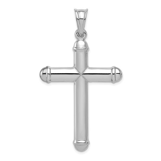 Sterling Silver Diamond Cut Reversible Cross Charm