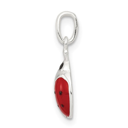 Sterling Siver Enameled Lady Bug Charm