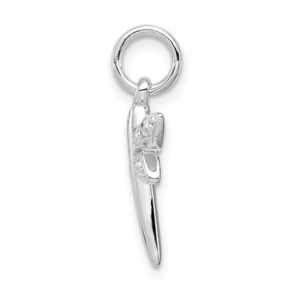 Sterling Silver CZ Dragonfly Charm