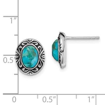 Sterling Silver Turquoise Post Earrings