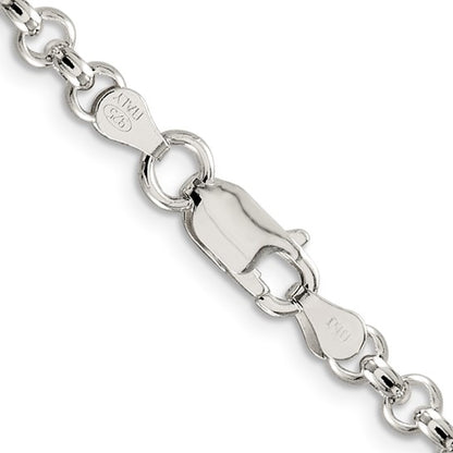 Sterling Silver Rhodium-plated Polished Charm Bracelet