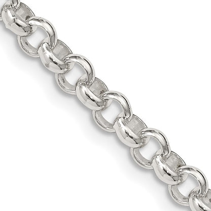 Sterling Silver Rhodium-plated Polished Charm Bracelet